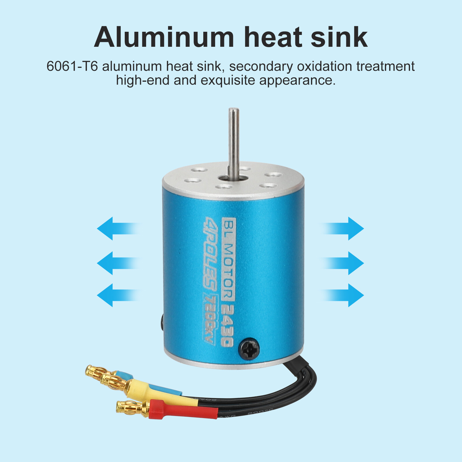 2430 7200KV Waterproof Brushless Motor+ESC Combo Set for 1/18 1/16 RC Car Truck