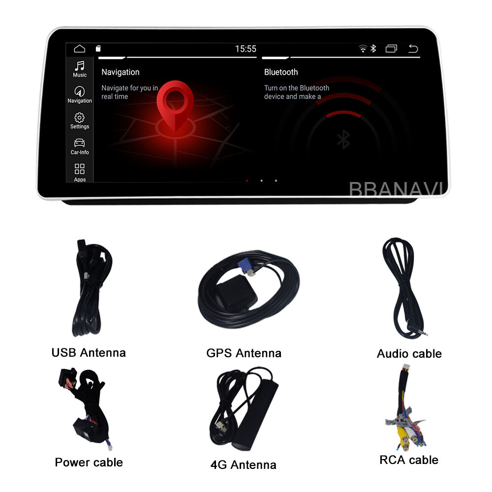 12.3in Android Screen Multimedia GPS Navigation For BMW 3 Series E90/E91 Carplay