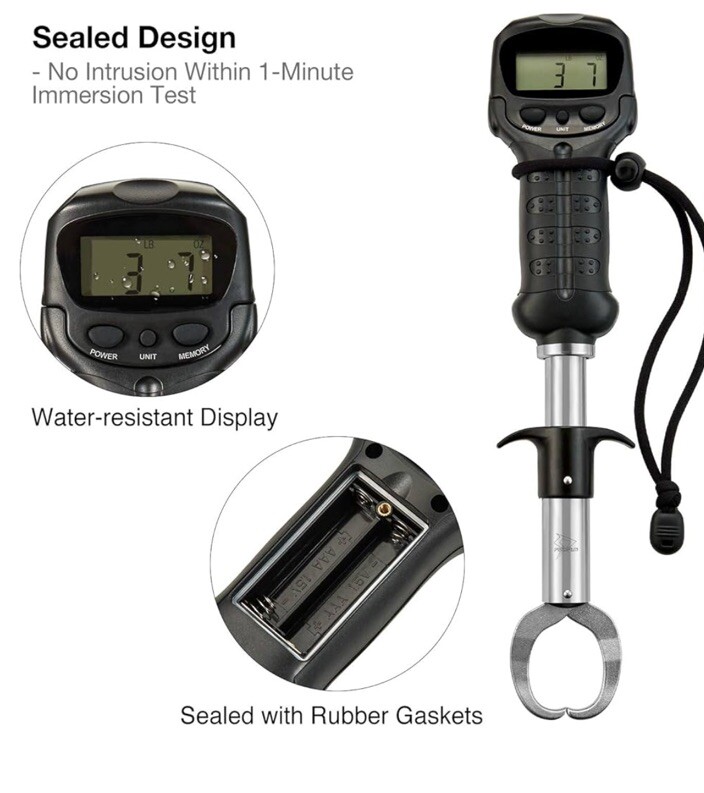Piscifun Fish Gripper with Digital Fish Scale Memory Function Fishing Scale