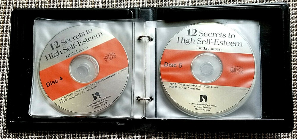 Skillpath Publications 12 SECRETS TO HIGH SELF-ESTEEM 7 CD Set w/ Workbook