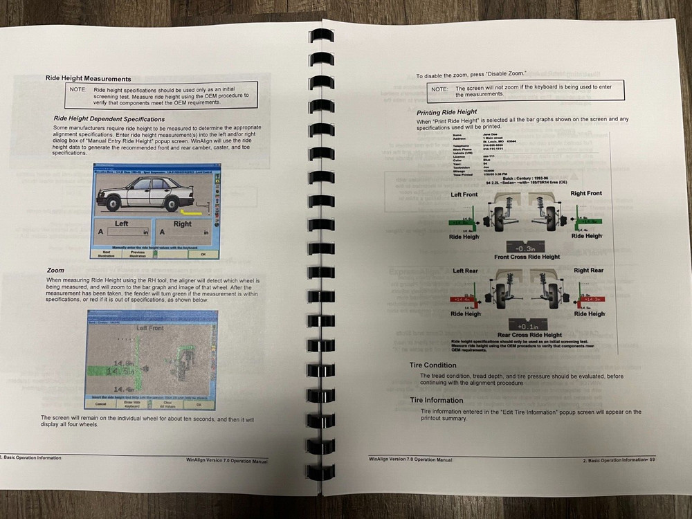Hunter Engineering WinAlign Quick Reference Version 7.X Manual