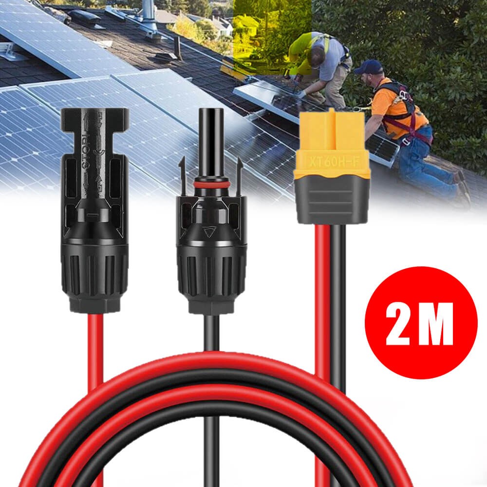 Connecting Cable 12AWG XT60I Female Solar Panel Connection Cable Charging Cable