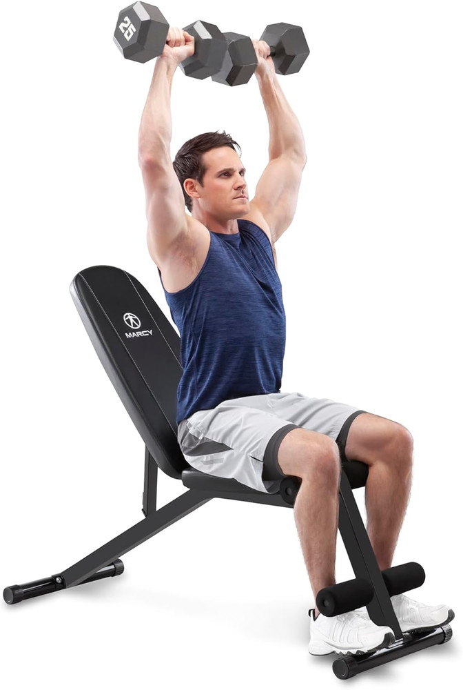Multi-Position Adjustable Utility Bench for Home Gym Weightlifting and Strength
