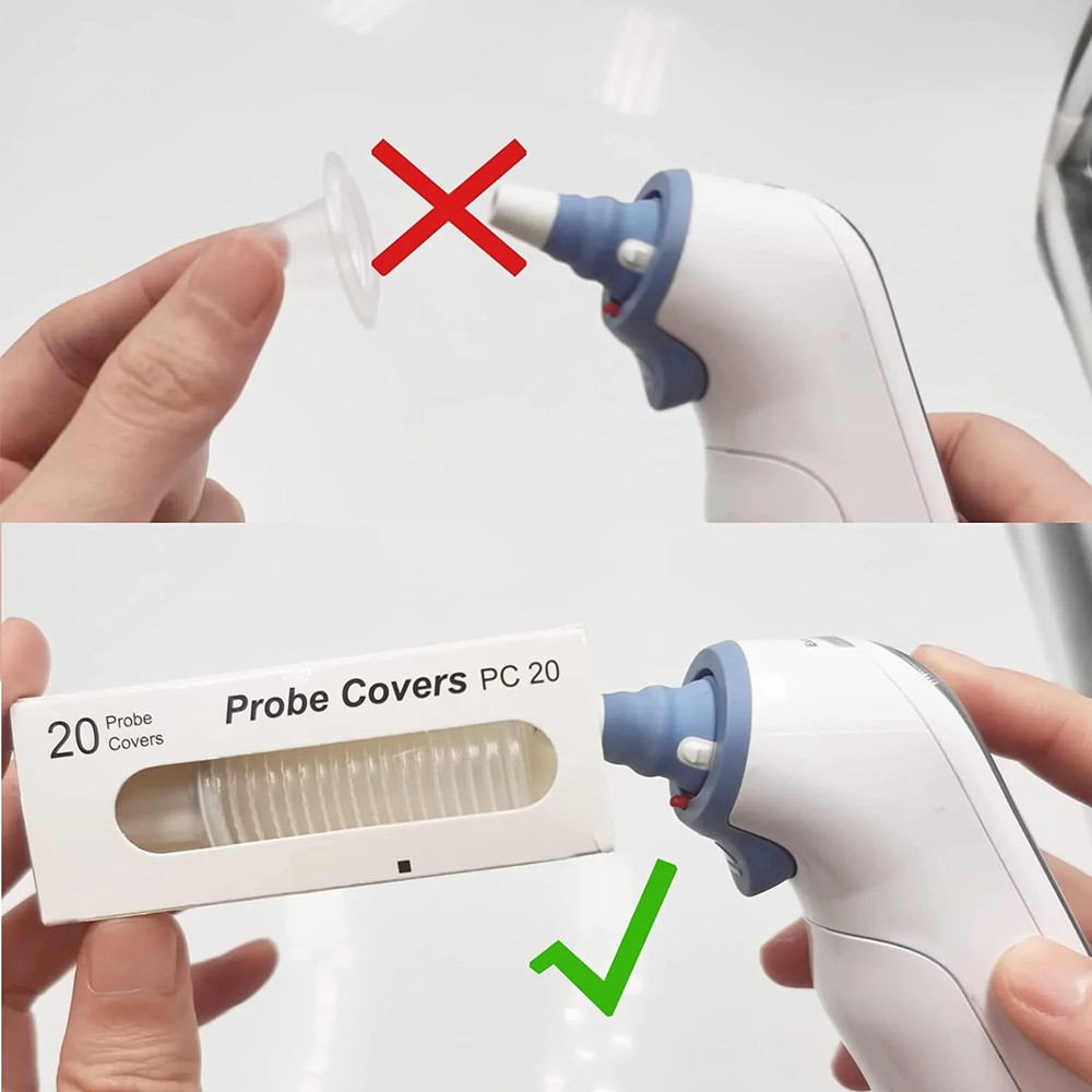 Ear Thermometer Probe Covers 300-Pack – Disposable Fits All Braun Models