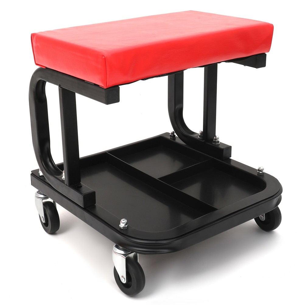 Rolling Creeper Seat Mechanic Stool Chair Garage Work Shop Tools Tray