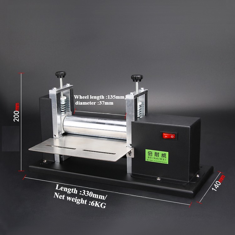 Electric Leather Strip Pulling Machine, Manual Leather Pressing Machine