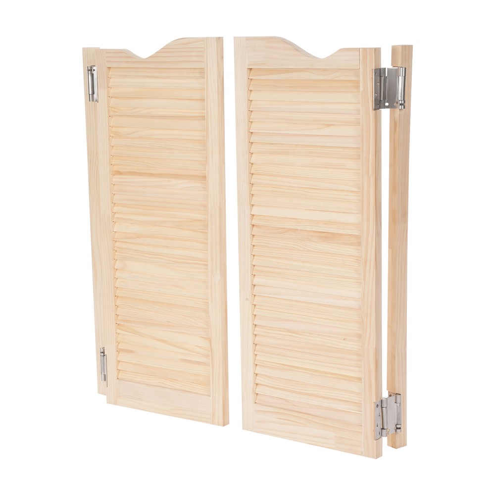 Wall-Mounted Double Half Door Double-hinged Café Door With Hinges