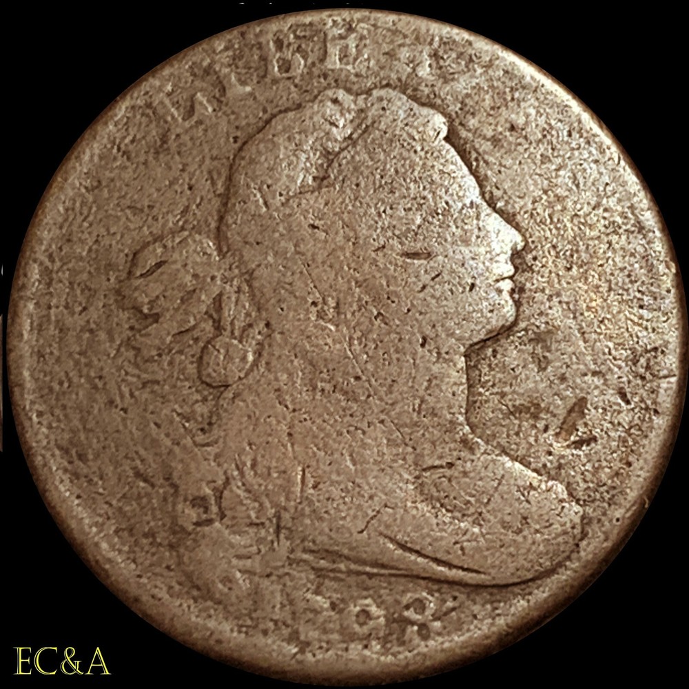 1798/7 DRAPED BUST CENT S-152 VARIETY (LC054)