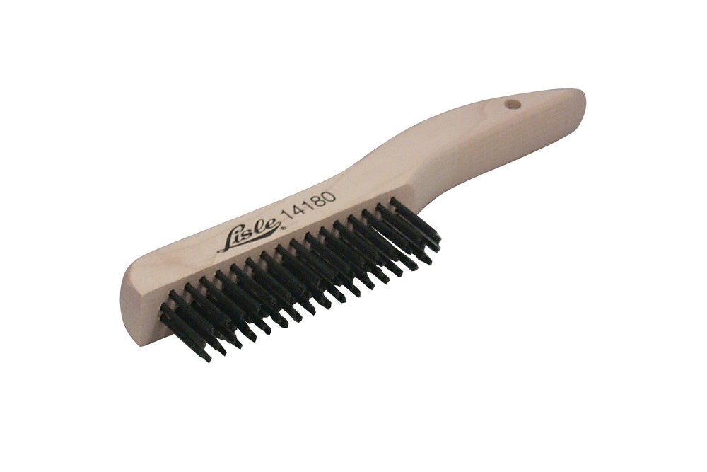 Lisle 14180 Shoe Handle Wire Scratch Brush