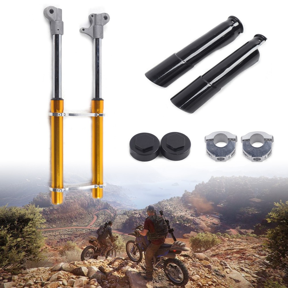 Gold Mini Front Fork Shocker for 49CC 2-Stroke Dirt Pit Bikes