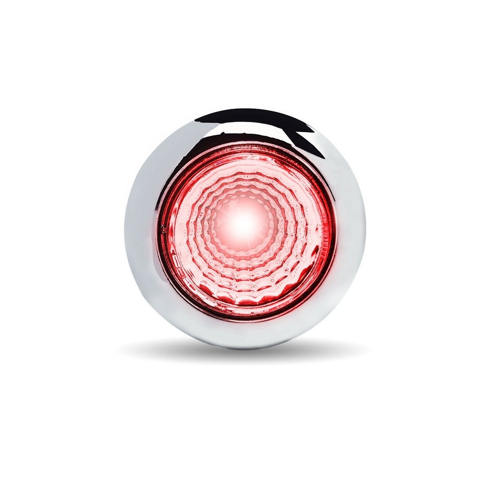 3/4" RED MARKER ROUND LED LIGHT - 3 DIODES