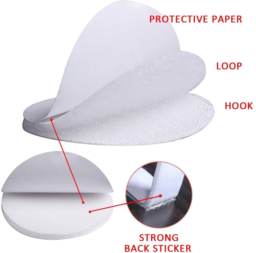 10 White Tear Adhesive Discs Sheets Blankets Closures (Foreign Shipping)