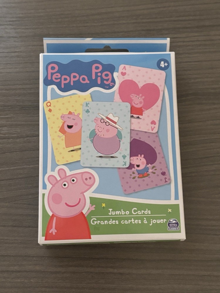 Peppa Pig Jumbo Playing Cards - New