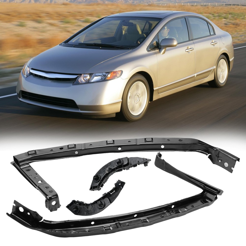 Headlight and Bumper Bracket Mount Support Kit for Honda Civic 2006-2011