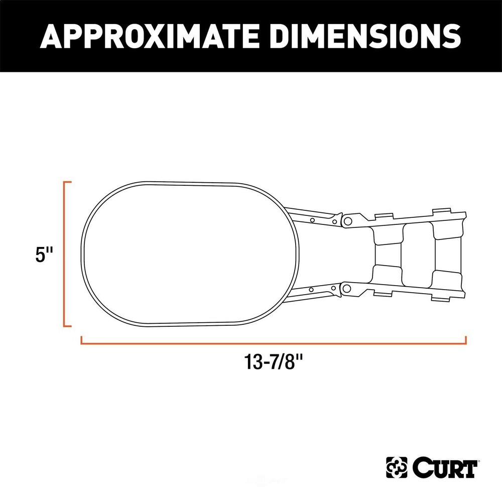 Towing Mirror Curt Manufacturing 20002 CURT MFG INC. 20002