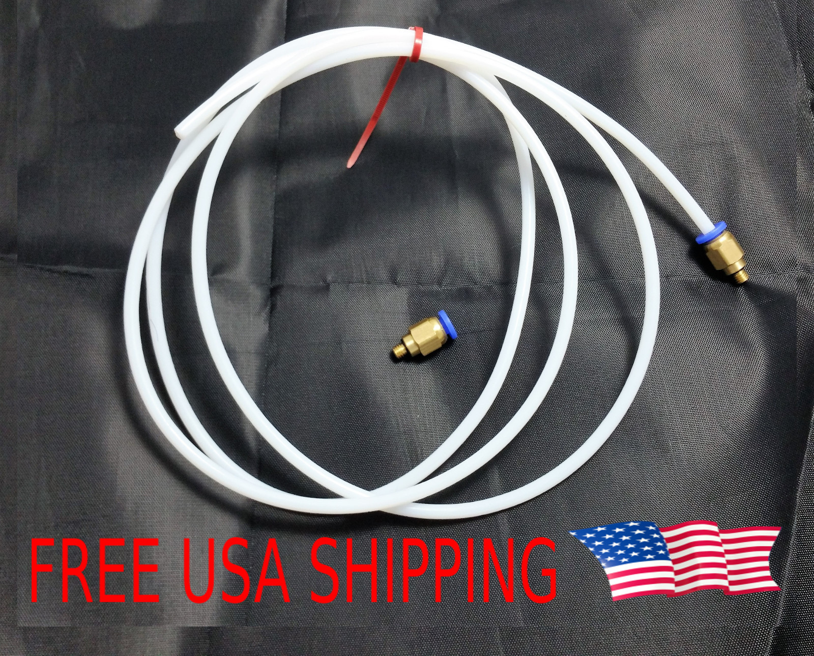 2M 4M Teflon PTFE Tube Tubing 2mm ID 4mm OD Bowden Extruder 1.75 mm Fittings 2 M