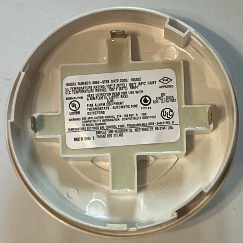 New SIMPLEX 4098-9733 HEAT DETECTOR