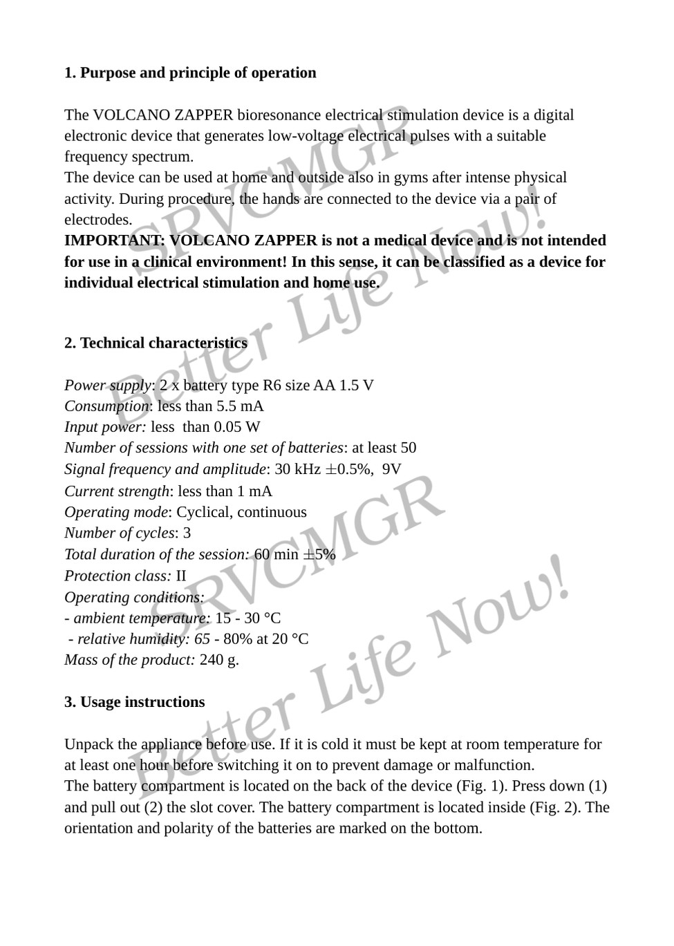 Zapper Volcano V2 | Bio-Frequency Device | 30 kHz Hulda Clark