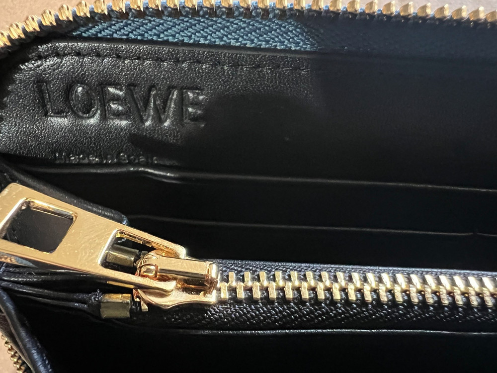 Loewe Blue Puzzle Zip Around Wallet