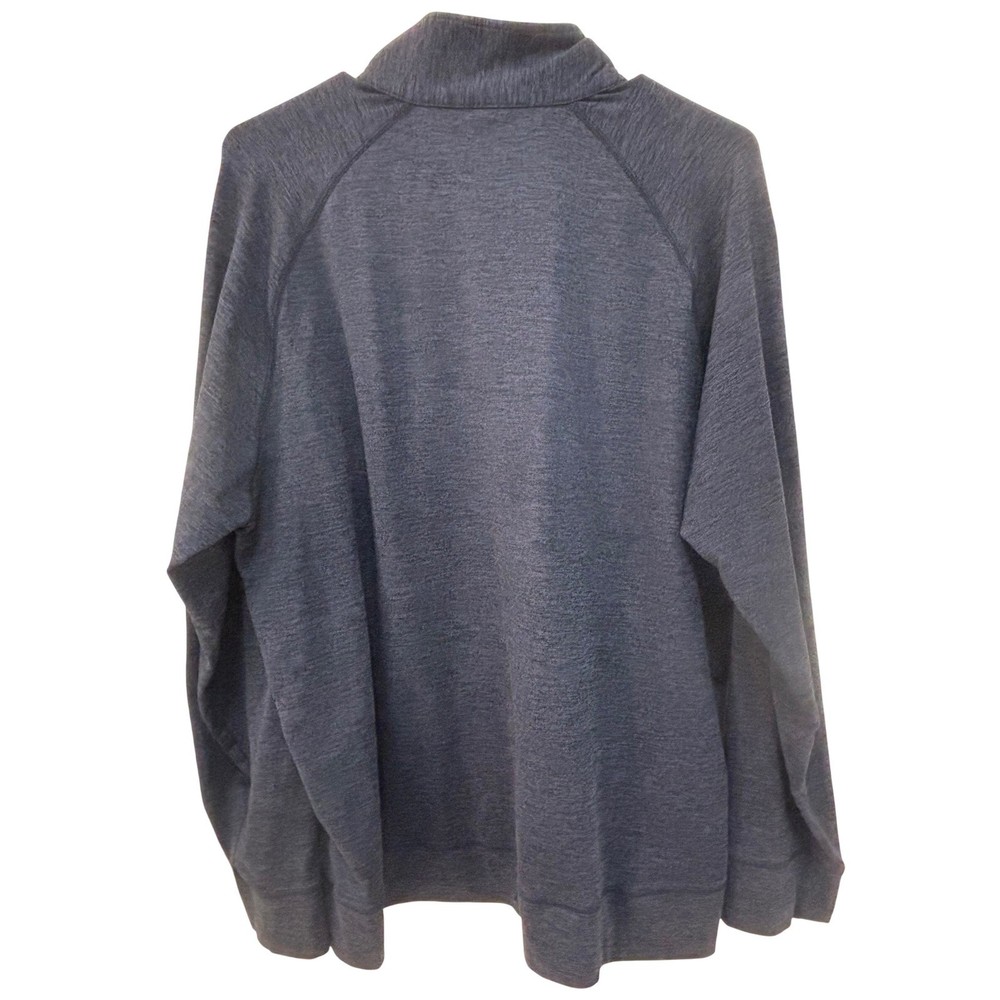 Bonobos Golf Mens Quarter Zip Pullover Heathered Navy Blue Large