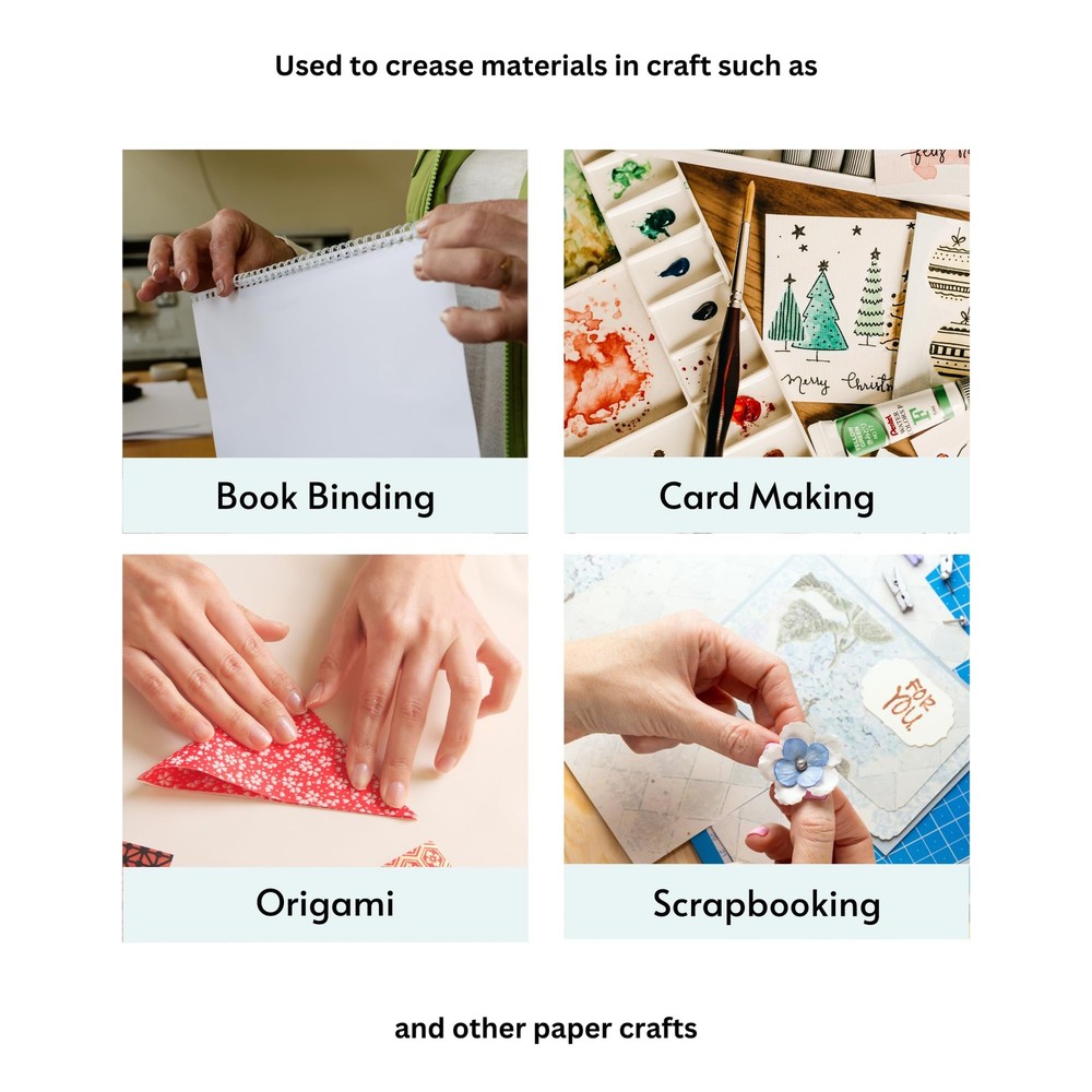 Teflon Bone Folder and Scoring Tool Set - Large & Ergo Square - Paper Scorer ...