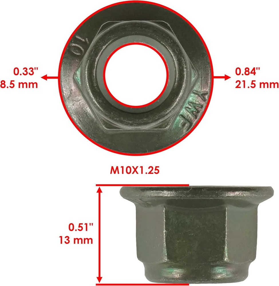 Rear Upper & Lower Left or Right Knuckle Bushing Kit Compatible with Polaris Ran
