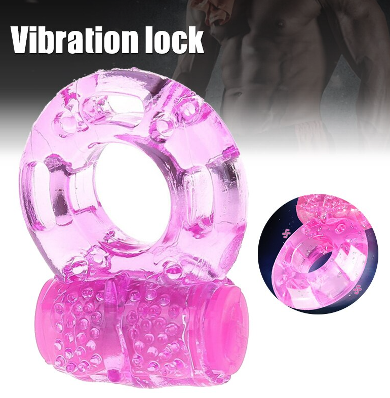 Male Vibrating Cock Ring Waterproof Penis Vibrator Couple Sex-Toy Clit Orgasm