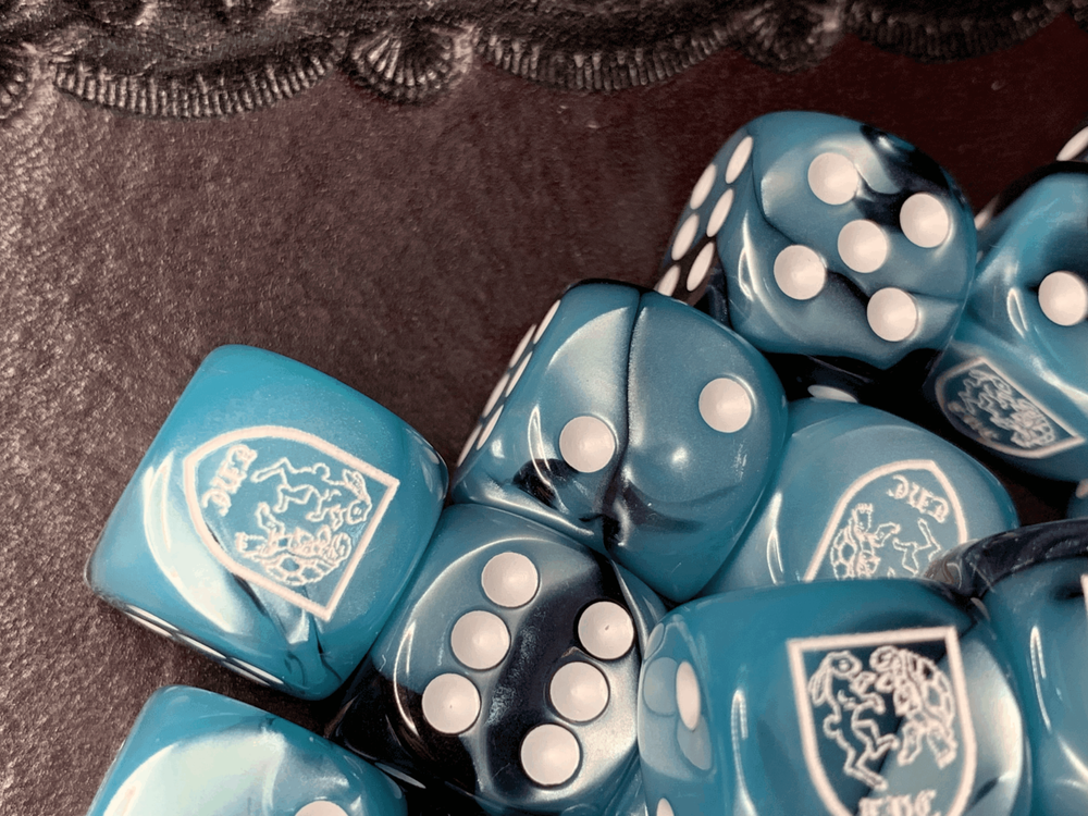 Toroise & Hare Creations Six Sided 16mm D6 Die - Customized Dice Rabbit Turtle