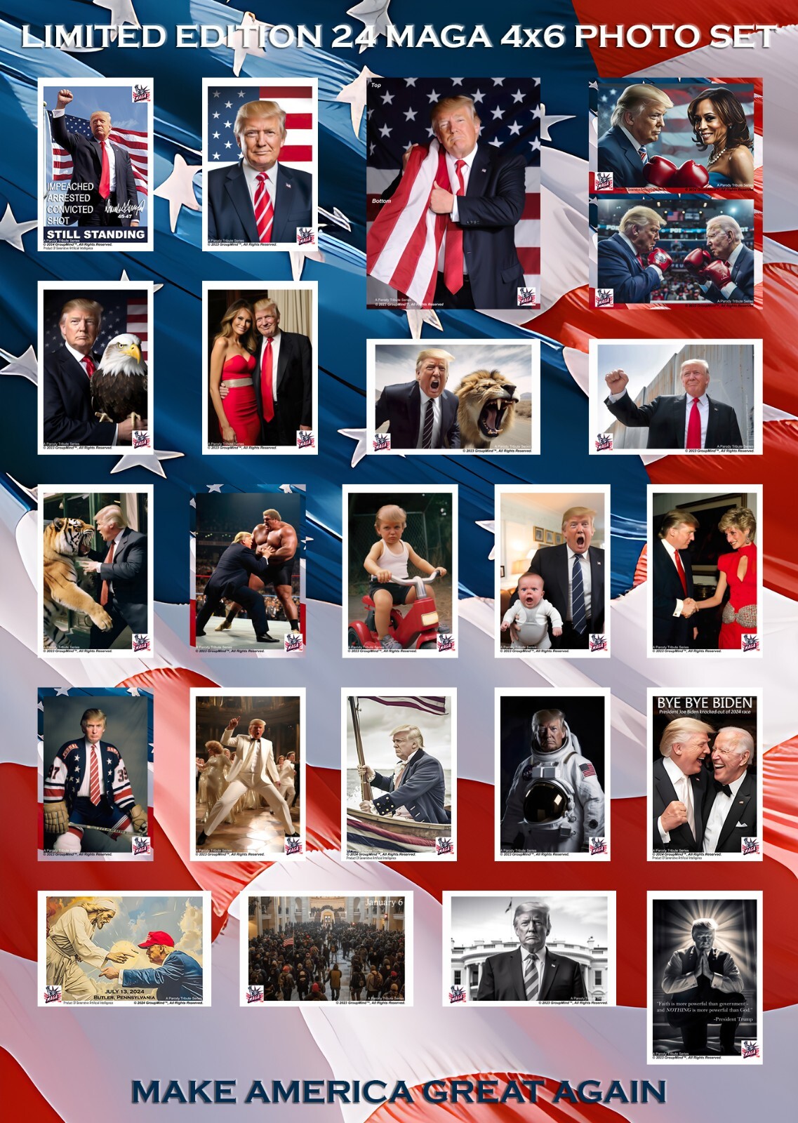 MELANIA TRUMP PHOTO CARD- MAGA 4"x6" RARE BEAUTIFUL CARD LIMITED EDITION 2,500