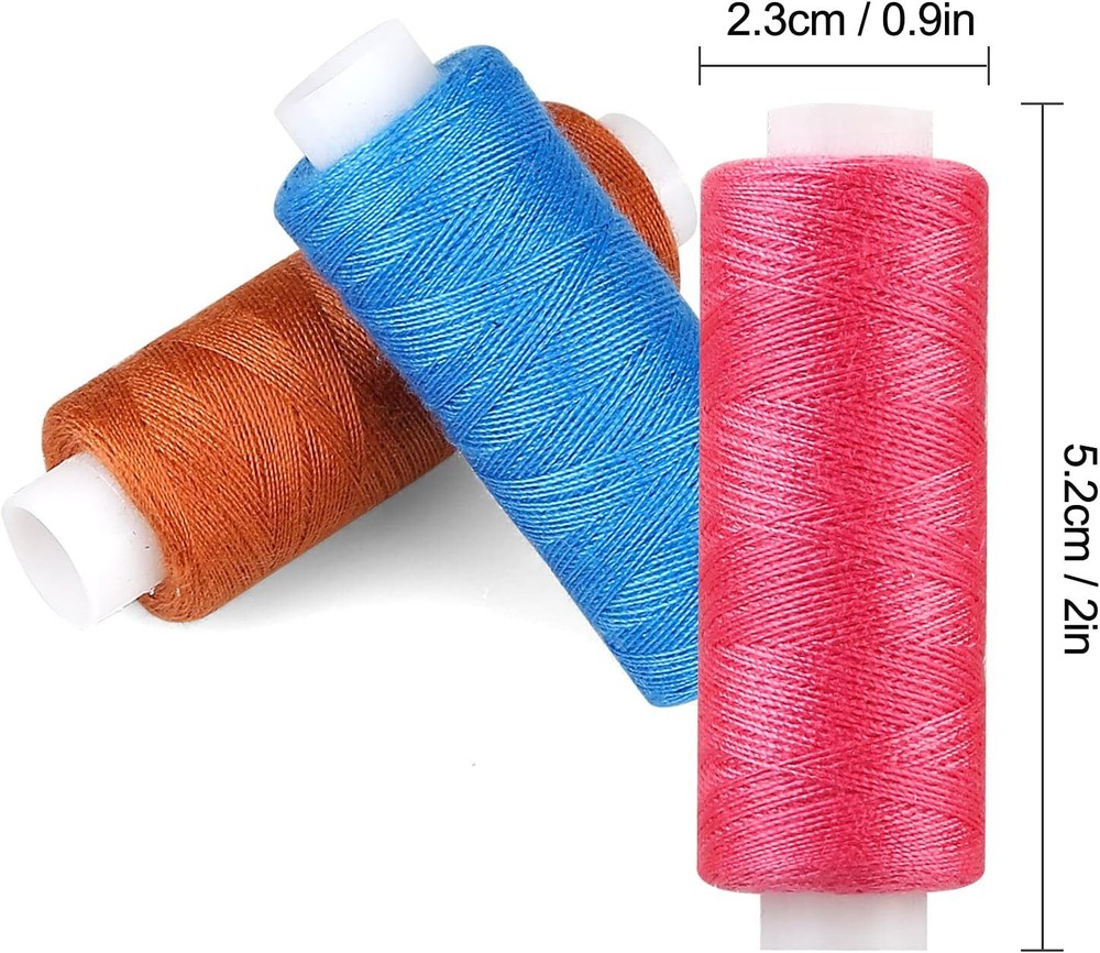 30 Spools Sewing Threads Kits Colors Polyester 250 Yards Per for Hand Sewing