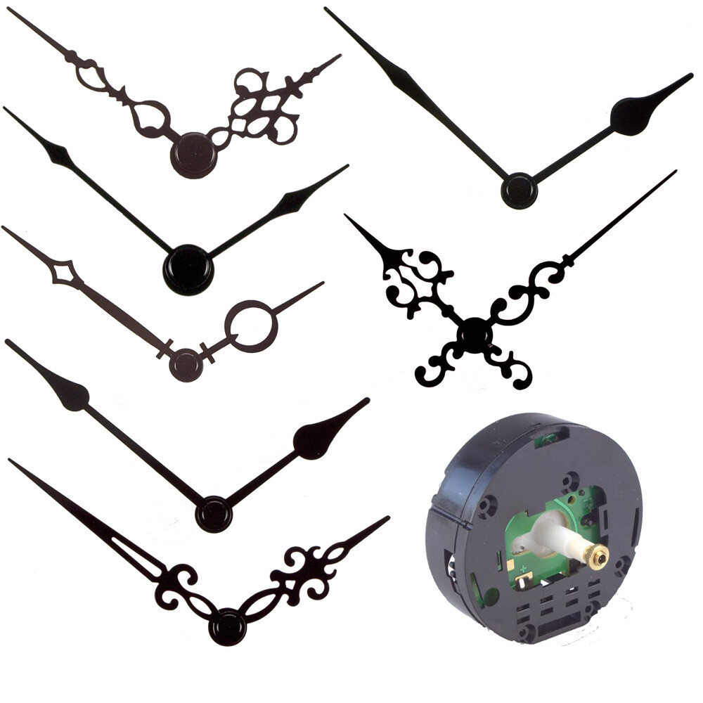 UTS mini quartz movement clockwork quiet small + clock hand set