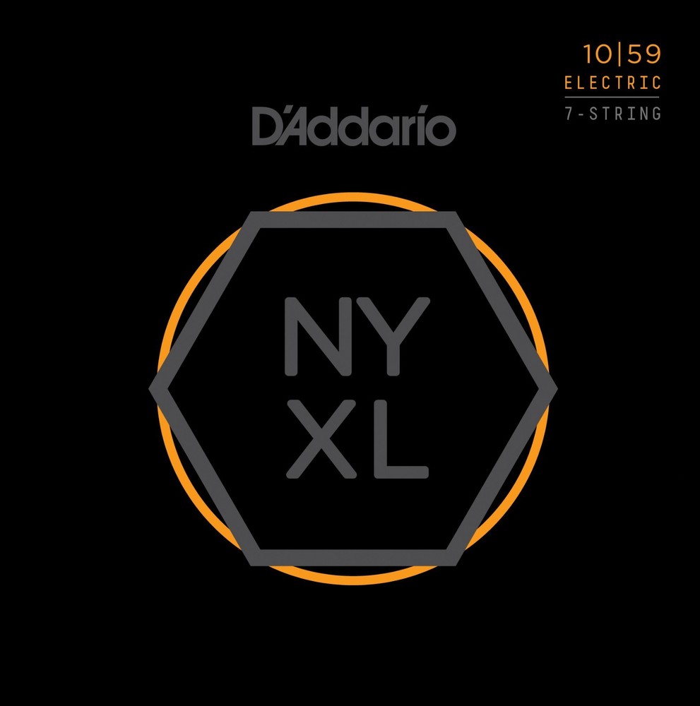 D'Addario NYXL1059 7-String Electric Guitar Strings Reg Light 10-59