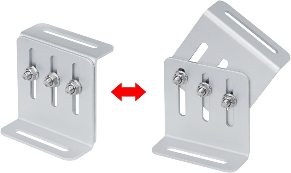 4 Sets Adjustable Solar Panel Tilt Mount Bracket, Solar Panel Rack Mount for RV,