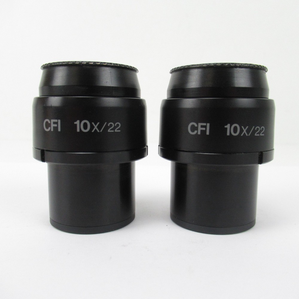 NIKON CFI 10X/22 MICROSCOPE EYEPIECE PAIR FOR ECLIPSE E & I SERIES