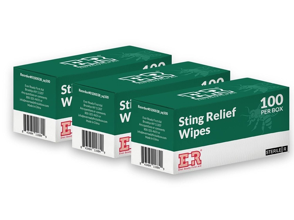 Ever Ready First Aid Sting Relief Wipes - 300 Count