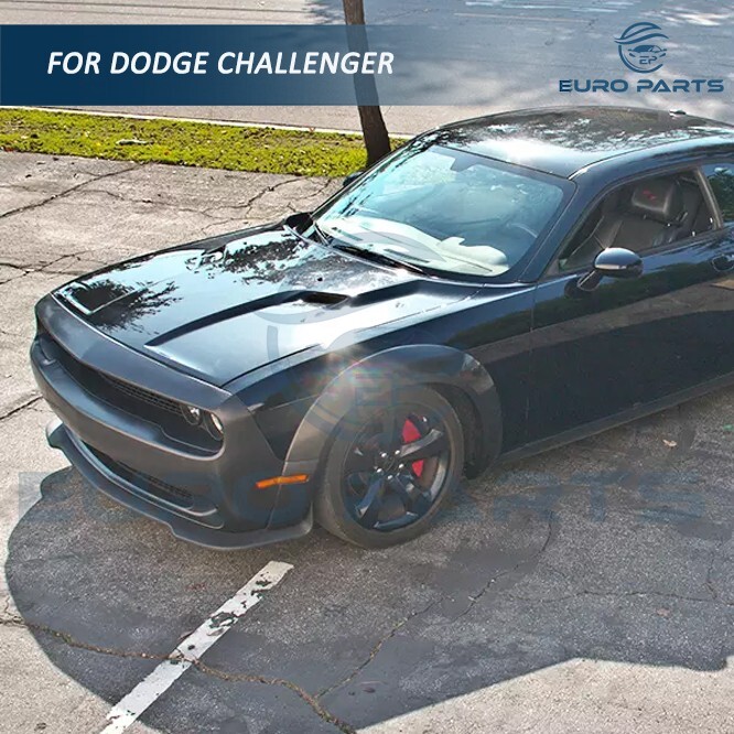 Fit 2008-2014 Dodge Challenger Front Bumper Cover Conversion With Grille - PP