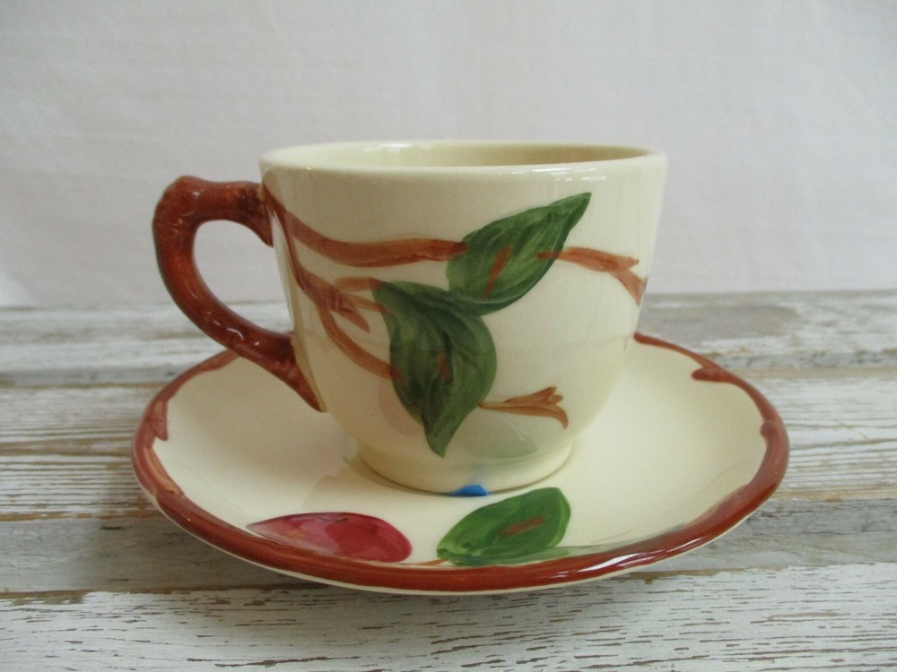 Franciscan USA Cup And Saucer Apple Pattern