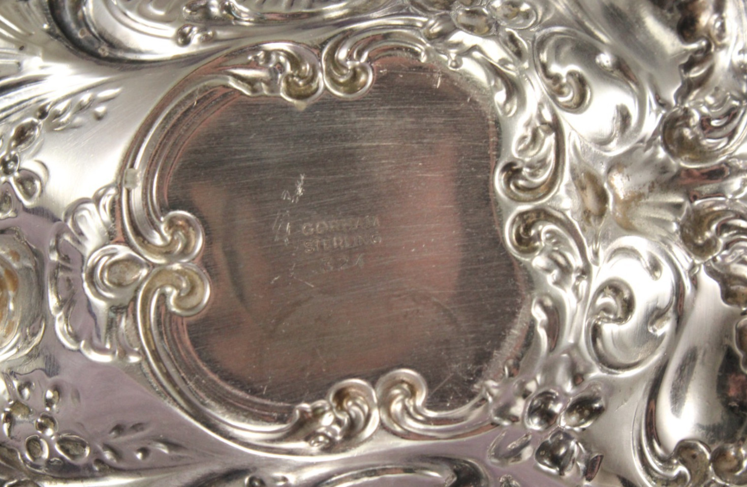 Vintage Gorham 4" Art Nouveau Sterling Silver Repousse Chamber Stick 45g No 324