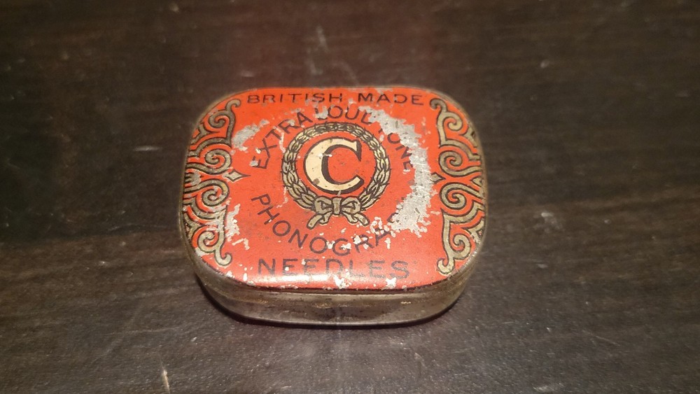 gramophone phonograph needle tin C British Made