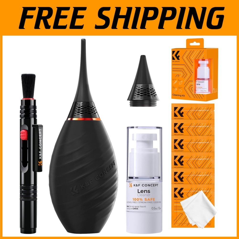 Camera Lens Cleaning Set with Air Blower