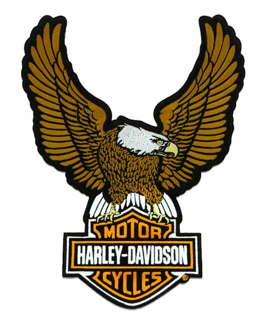 Harley Davidson Aufnäher/Patch Modell Upwing Eagle Braun #8011611