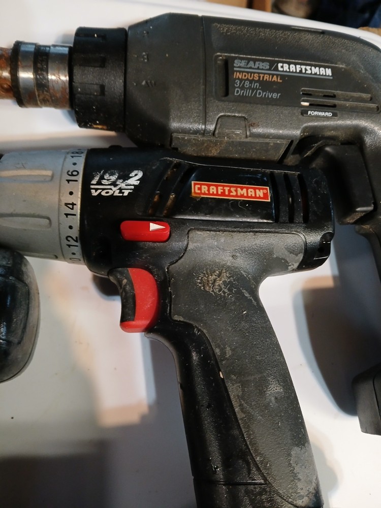 4-Craftsman Dvrill Drivers Tested Working Cordless Chuck **