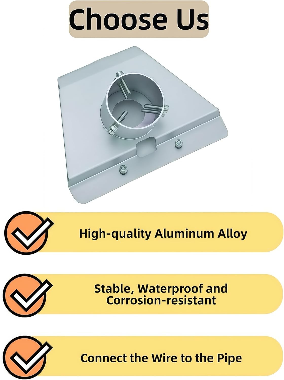 Heavy Duty Starlink Pipe Adapter - Universal Pole Mount Kit for Standard & V3 Di