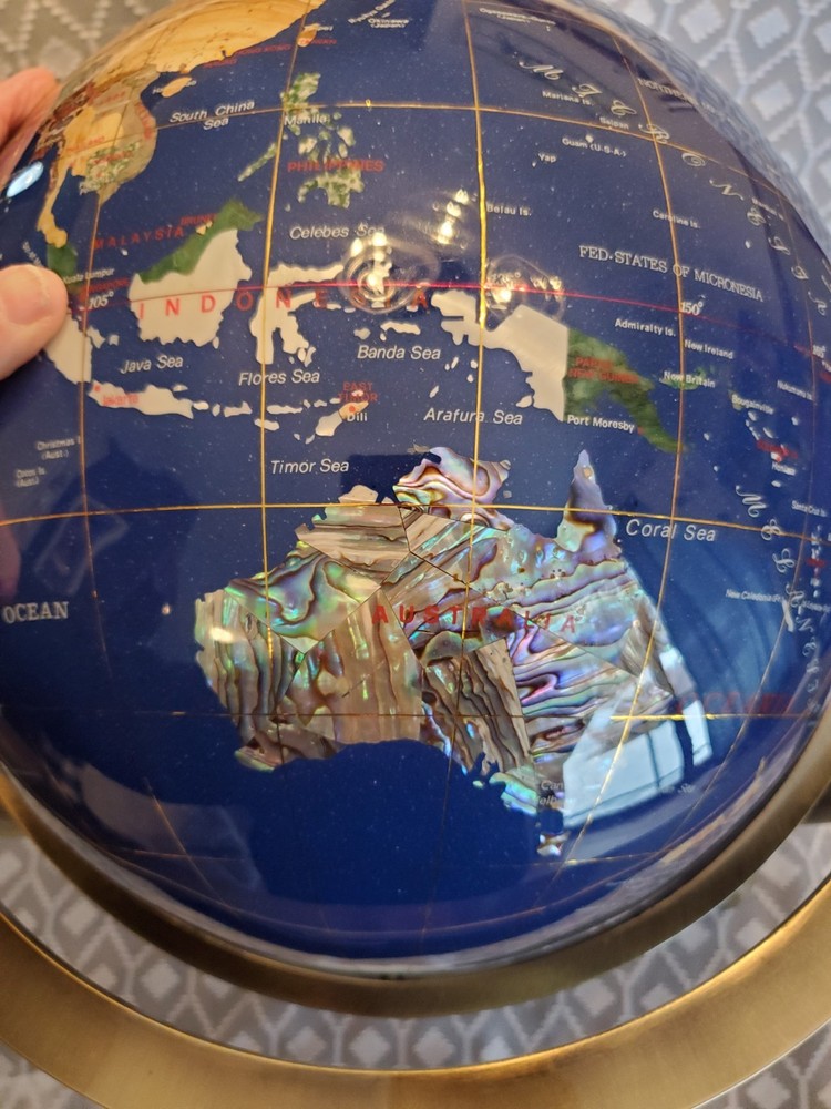 Vintage Semi Precious Stone Globe