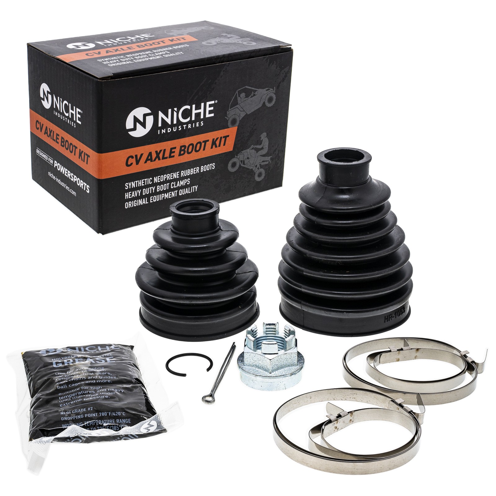 NICHE Rear CV Axle Boot Kit for 49006-0064 Kawasaki Brute force 750 Prairie 360
