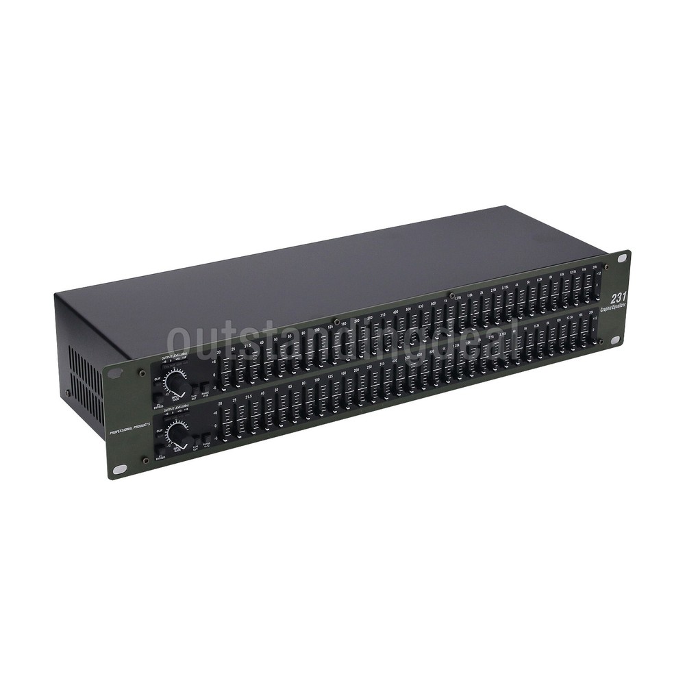 231 Dual 31 Segment Professional Equalizer for Home KTV Bar Performance Tuning