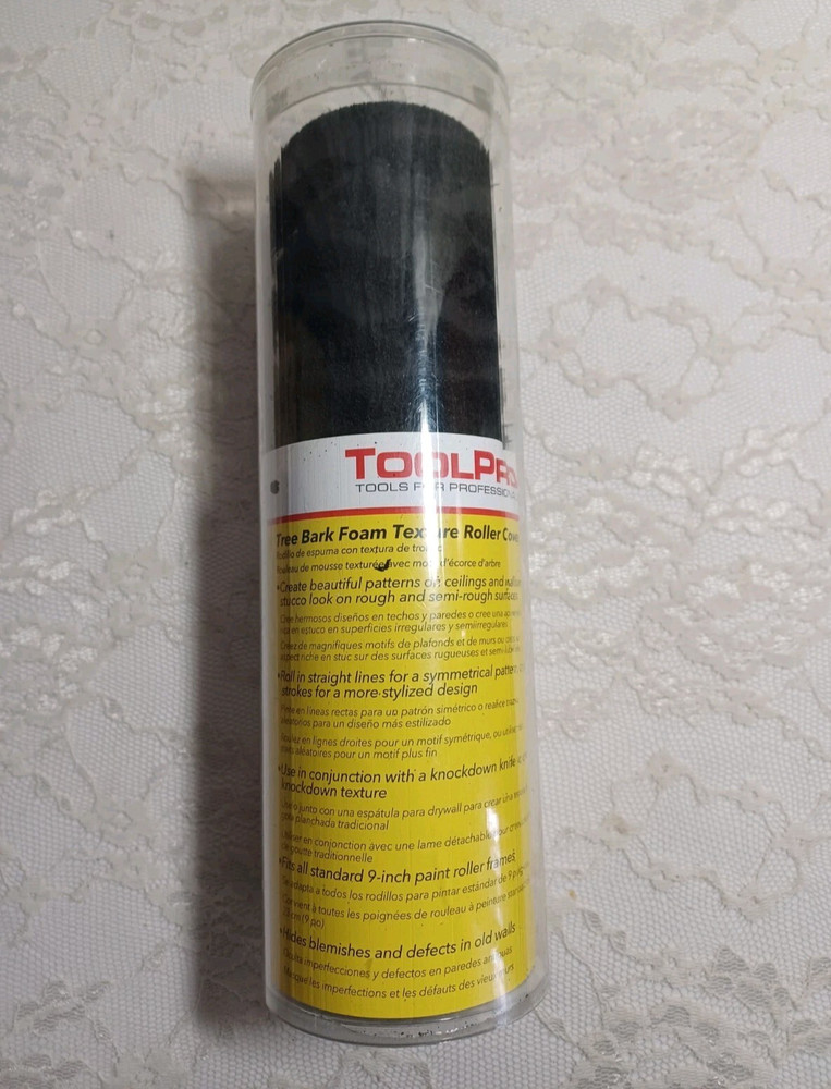 ToolPro Tree Bark Foam Texture Roller Cover Wall Ceiling Surface Room Pattern