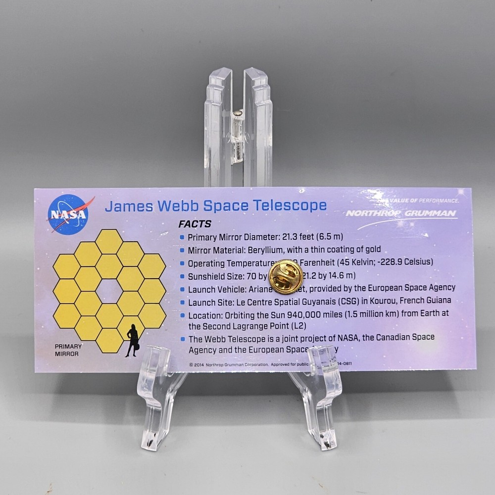 James Webb Space Telescope Northrop Grumman Pin