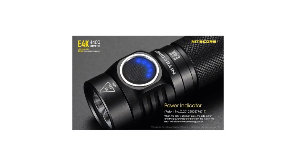 Nitecore E4K CREE XP-L2 V6 EDC Flashlight FL-NITE-E4K