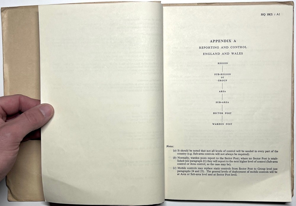 1960 UK CIVIL DEFENCE HQ SECTION INSTRUCTOR NOTES HMSO NUCLEAR TRAINING HANDBOOK